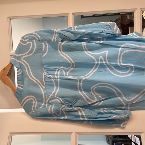 Womens blue tunic shirt by La Mer Luxe size Small - Picture 3 of 4